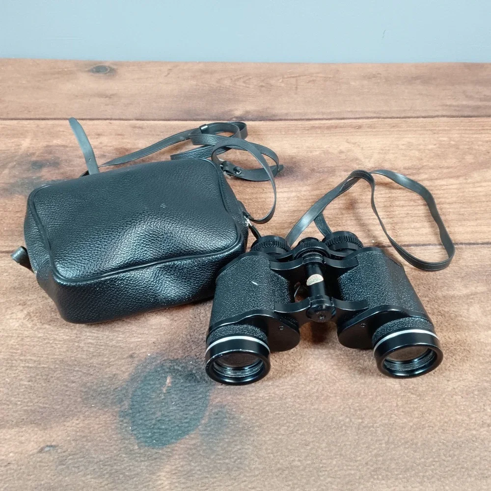 Vintage Sears 7x35mm Wide Angle Binoculars Model 6230 Coated Optics Japan Case